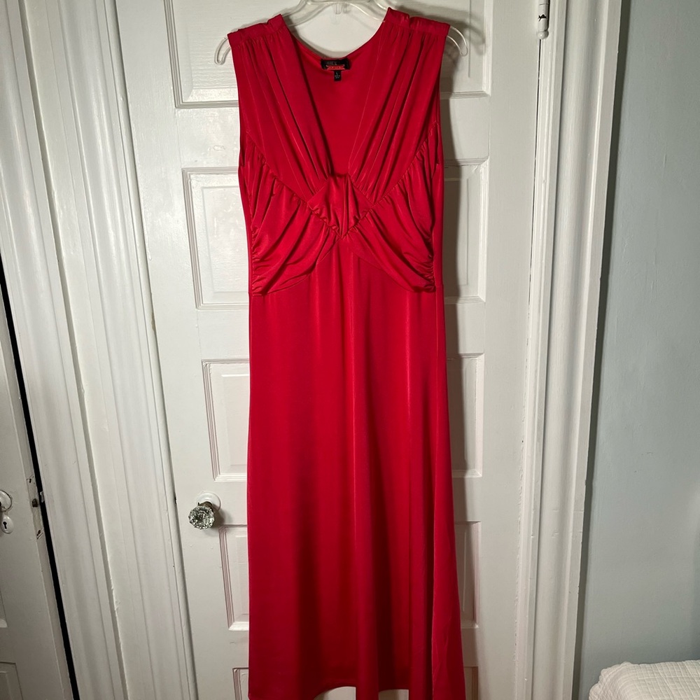 Alexia  Admor Fuchsia pink Sleeveless maxi Dress. Sz large
